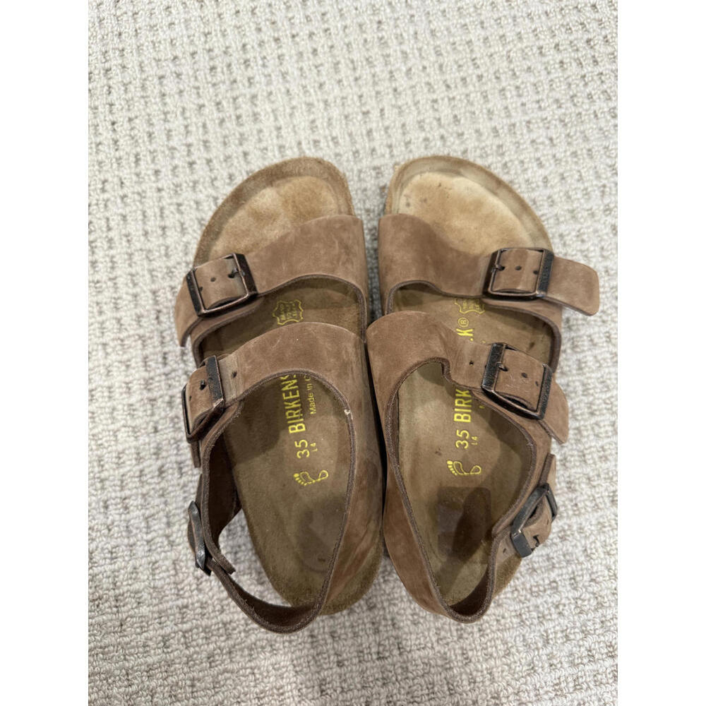 Birkenstock Brown Suede Adjustable Strap Sandals Size 35